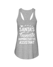 Load image into Gallery viewer, Santa Favorite Assistant Funny Christmas Gift Shirt Ladies Flowy Tank