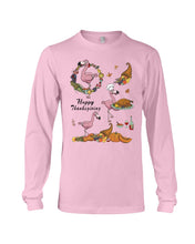 Load image into Gallery viewer, Flamingo Happy Thanksgiving Unisex Long Sleeve