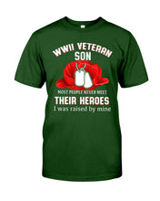 Load image into Gallery viewer, Wwii Veteran Gift For Veteran Dad Quote T-Shirt Guys Tee