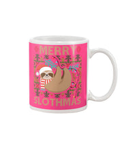Load image into Gallery viewer, Merry Slothmas Christmas Gift For Kids Family Gift T-Shirt Mug