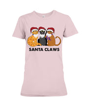 Load image into Gallery viewer, Santa Claws Funny Gift Christmas Gift For Cat Lovers Ladies Tee