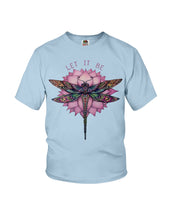 Load image into Gallery viewer, Let It Be Dragonfly Lotus Youth Tee
