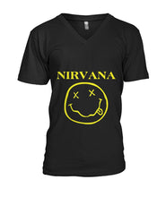 Load image into Gallery viewer, Nirvana Mashup T-Shirts Guys V-Neck
