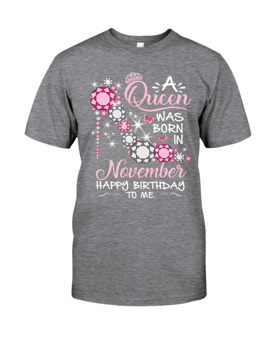 Happy Birthdat To November Queen T-Shirt Guys Tee