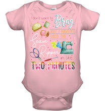 Load image into Gallery viewer, Brag Sean Ripper In Two Minutes Funny T-Shirt Baby Onesie