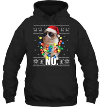 Load image into Gallery viewer, Grumpy Cat Ugly Sweater Christmas Lights Shirt Hoodie