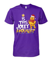 Load image into Gallery viewer, Winnie The Pooh Jolly Enough Funny Christmas Gift T-Shirt Guys Tee
