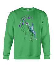 Load image into Gallery viewer, Dragon With Butterfly Wings Dragon Flowers Sweatshirt