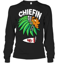 Load image into Gallery viewer, Chiefin Kansas City Chiefs Gift For Fans T-Shirt Unisex Long Sleeve