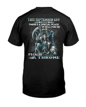 Load image into Gallery viewer, Throne September Guy Special Place Black T-Shirt Hoodie