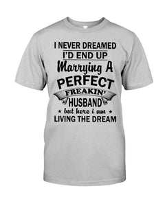 I Marry A Freaking Awesome Husband Gift For Wife T-Shirt Guys Tee