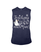 Load image into Gallery viewer, Teaching Is Snow Much Fun Christmas Snowman Gift For Family Unisex Long Sleeve
