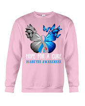Load image into Gallery viewer, Hope For Cure Diabetes Awareness Sweatshirt