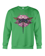 Load image into Gallery viewer, Let It Be Dragonfly Lotus Sweatshirt