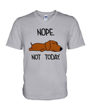 Load image into Gallery viewer, Dachshund Nope Not Today For Dachshunds Lovers Guys V-Neck