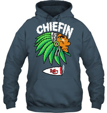 Load image into Gallery viewer, Chiefin Kansas City Chiefs Gift For Fans T-Shirt Hoodie