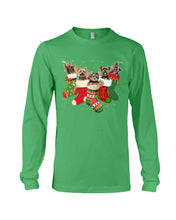 Load image into Gallery viewer, Yorkies In The Socks For Yorkie Lovers Christmas Gift Unisex Long Sleeve