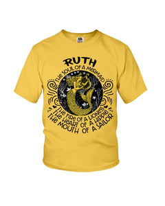 Ruth The Soul Of Mermaid Horoscope T-Shirt Youth Tee