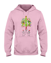Load image into Gallery viewer, Merry Christmas Funny Dancing Skeleton Hoodie