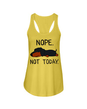 Load image into Gallery viewer, Nope Dachshund Not Today Ladies Flowy Tank
