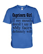 Load image into Gallery viewer, Zodiac- Capricorn Girl If My Month Doesn't Say Guys V-Neck