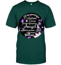 Load image into Gallery viewer, To My Husband In Heaven Gift For Widow Guys Tee