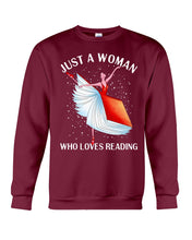 Load image into Gallery viewer, Just A Woman Loves Dancing And Reading Books Sweatshirt