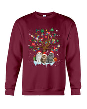 Load image into Gallery viewer, Christmas Tree Cat Lovers Cute Funny T-Shirt Sweatshirt