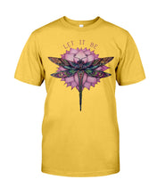 Load image into Gallery viewer, Let It Be Dragonfly Lotus Guys Tee