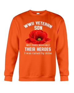 Wwii Veteran Son Gift For Veterab Mom Sweatshirt