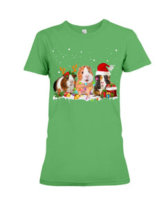 Cute Guinea Pigs Christmas Gift For Guinea Pigs Lovers Ladies Tee