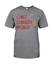 Load image into Gallery viewer, Nice Naughty Ginger Redhead T Shirt Guys V-Neck