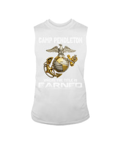 Camp Pendleton Earned Black T-Shirt Unisex Long Sleeve