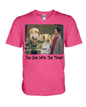 Load image into Gallery viewer, Friends Monika Turkey Head Funny Thanksgiving Gift T-Shirt Guys V-Neck