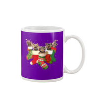 Load image into Gallery viewer, Yorkies In The Socks For Yorkie Lovers Christmas Gift Mug