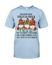 Load image into Gallery viewer, Swedish Christmas Gnome Cute Gift Tee Guys Tee