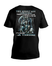 Load image into Gallery viewer, Throne 8 August Guy Special Space Horoscope T-Shirt Guys V-Neck