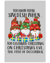 Load image into Gallery viewer, Swedish Christmas Gnome Cute Gift Tee Vertical Poster