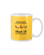 Load image into Gallery viewer, Cluck It Chicken Funny Quote T-Shirt Mug