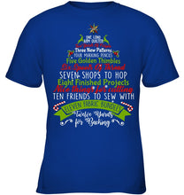 Load image into Gallery viewer, Christmas Tree Eleven Fabric Bundles T-Shirt Youth Tee
