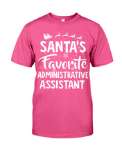 Load image into Gallery viewer, Santa Favorite Assistant Funny Christmas Gift Shirt Guys Tee