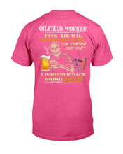 Load image into Gallery viewer, Oilfield Worker Beer Lover Gift Funny Tee Guys Tee