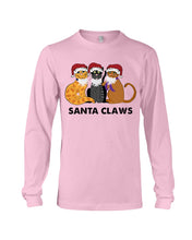 Load image into Gallery viewer, Santa Claws Funny Gift Christmas Gift For Cat Lovers Unisex Long Sleeve