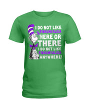 Load image into Gallery viewer, Fibromyalgia Anywhere Break Cancer Spirit T-Shirt Ladies Tee