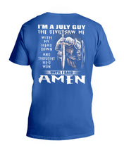 Load image into Gallery viewer, July Guy Amen Birthday Gift For Christian Guys V-Neck