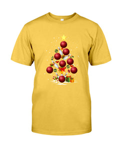 Bowling   Bowling Christmas Tree Christmas T-Shirt Guys Tee