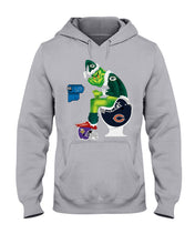 Load image into Gallery viewer, Grinch Green Bay Packers Funny Tee Hoodie
