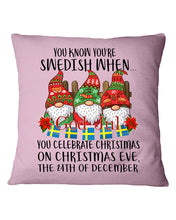 Load image into Gallery viewer, Swedish Christmas Gnome Cute Gift Tee Pillow Cover