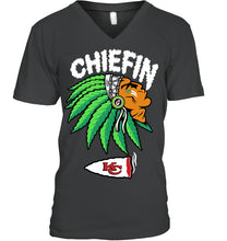 Load image into Gallery viewer, Chiefin Kansas City Chiefs Gift For Fans T-Shirt Guys V-Neck