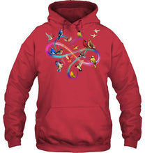 Load image into Gallery viewer, Bird Colorful Infinity Sign Hoodie